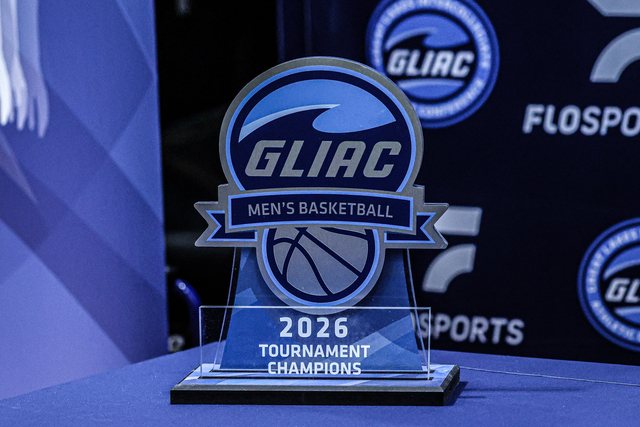 GLIAC men’s basketball trophy